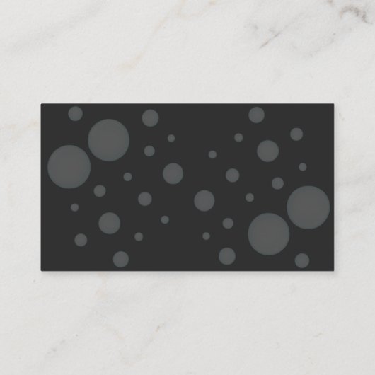 Professional Cleaning Service Black 名刺 (裏面)