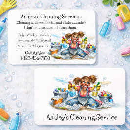 Professional Cleaning Service Design 名刺