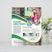 Professional Cleaning Service Flyer Template (スタンド正面)
