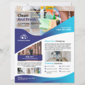 Professional Cleaning Service Flyer Template (正面)