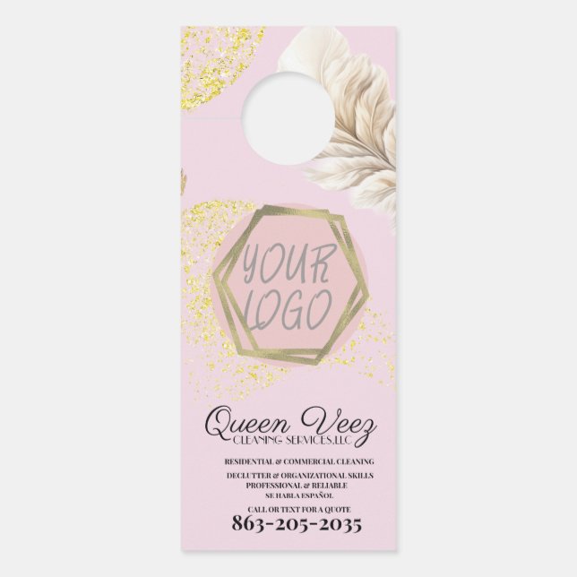 Professional Cleaning Services Girly ドアノブサイン (正面)