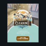 Professional Cleaning Services Logo チラシ<br><div class="desc">Professional Business Flyers with Cleaning Photo Replace</div>