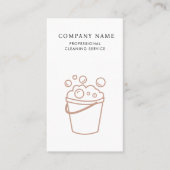 Professional Cleaning Services Logo Modern Boho 名刺 (正面)