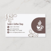 Professional Coffee Shop Barista Modern Custom 名刺 (正面)