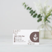 Professional Coffee Shop Barista Modern Custom 名刺 (スタンド正面)