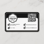 Professional Coffee Shop Personalized Logo white  名刺 (裏面)