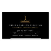 Professional Commercial Cleaning Black Gold マグネット名刺 (正面)