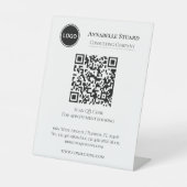 Professional Company Appointment Booking QR code 台座サイン (正面)