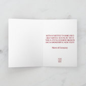 Professional Company Logo Elegant Custom Christmas シーズンカード (内部)