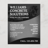 Professional concrete company チラシ (裏面)