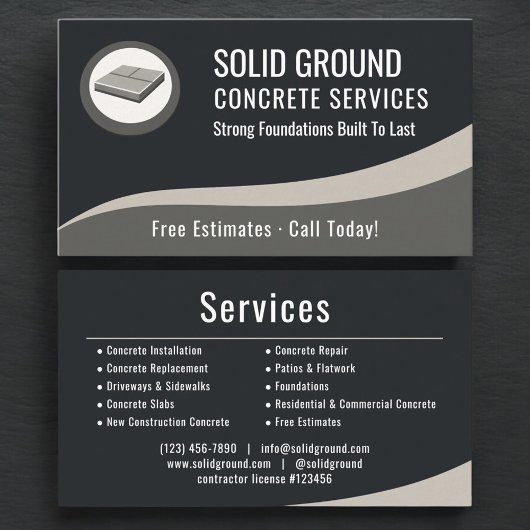 Professional Concrete Company 名刺