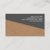 Professional Construction Contractor & Handyman 名刺 (裏面)