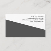 Professional Contractor Handyman Home Improvement 名刺 (裏面)