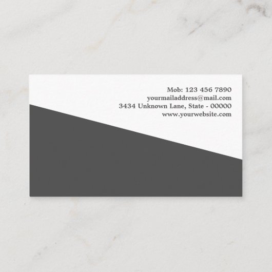 Professional Contractor Handyman Home Improvement 名刺 (裏面)
