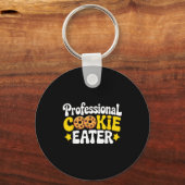 Professional Cookie Eater Cookie Lover Chocolate C キーホルダー (正面)