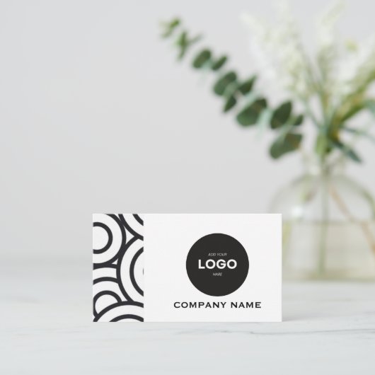 Professional Corporate Logo & QR Code Business Car 名刺 (スタンド正面)