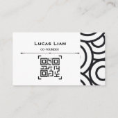 Professional Corporate Logo & QR Code Business Car 名刺 (裏面)