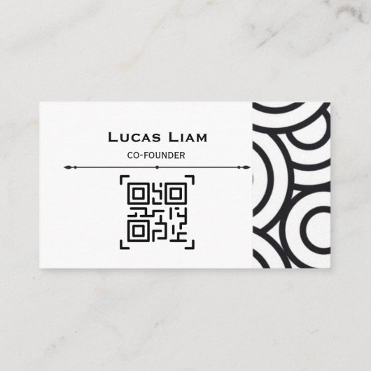 Professional Corporate Logo & QR Code Business Car 名刺 (裏面)
