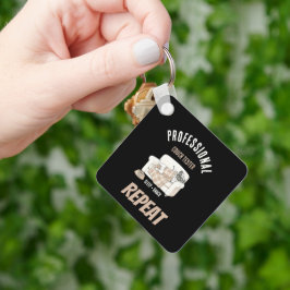 Professional Couch Tester – Cozy Paws Collection キーホルダー