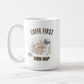 Professional Couch Tester – Cozy Paws Collection コーヒーマグカップ (左)