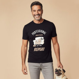 Professional Couch Tester – Cozy Paws Collection Tシャツ