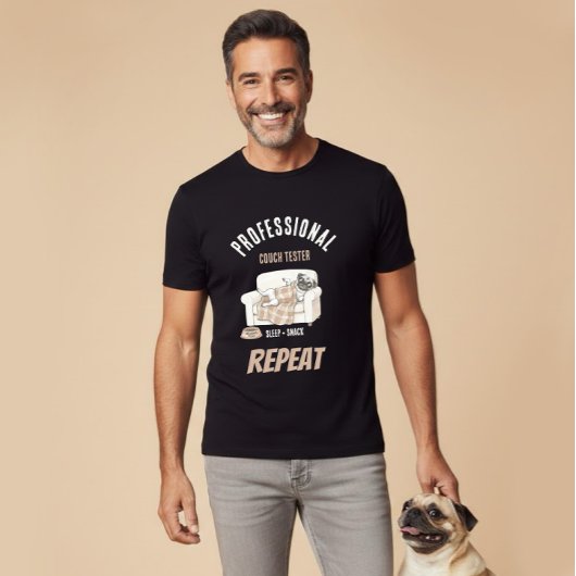 Professional Couch Tester – Cozy Paws Collection Tシャツ