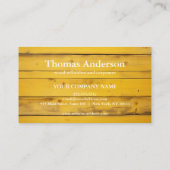 Professional Custom Black Building Construction  名刺 (裏面)