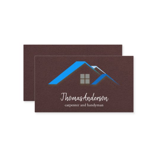 Professional Custom Black Building Construction 名刺 (正面/裏面インサイチュ)