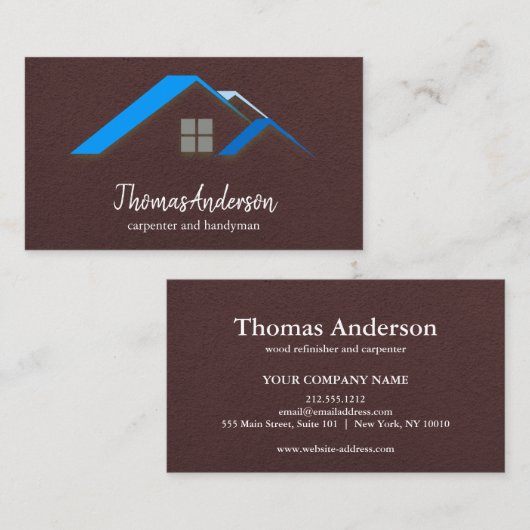 Professional Custom Black Building Construction 名刺 (正面/裏面)