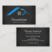 Professional Custom Black Building Construction  名刺 (正面/裏面)