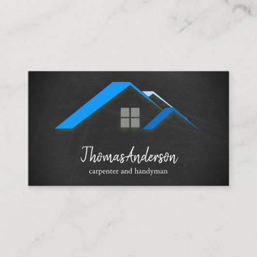 Professional Custom Black Building Construction  名刺 (正面)