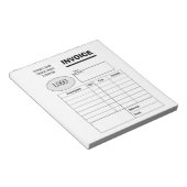 Professional custom business invoice ノートパッド (アングル)