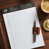 Professional Custom Business Logo Black Notepad  ノートパッド