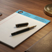 Professional Custom Business Logo Blue Notepad  ノートパッド