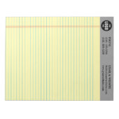 Professional Custom Business Logo Grey Notepad  ノートパッド (正面)