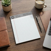 Professional Custom Business Logo Yellow Notepad  ノートパッド