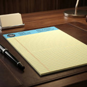 Professional Custom Business Logo Yellow Notepad  ノートパッド
