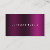 Professional Custom Modern Elegant Template Purple 名刺 (正面)