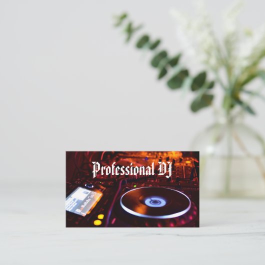 Professional Deejay  名刺 (スタンド正面)