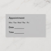 Professional Dental Appointment 名刺 (裏面)