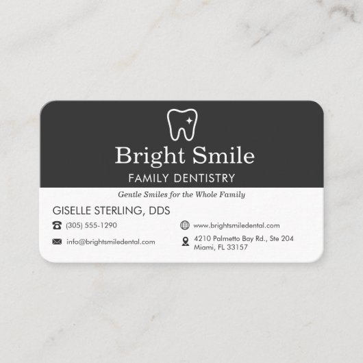 Professional Dental Appointment Reminder 名刺 (正面)