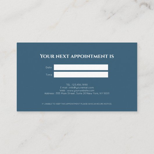 Professional Dental Clinical Practice  名刺 (裏面)