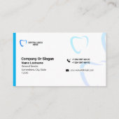 Professional Dentist Business Presentation Card 名刺 (裏面)