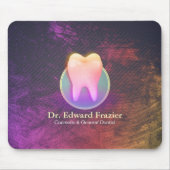 Professional Dentist Dental Clinic Rose Gold Tooth マウスパッド (正面)