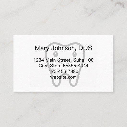 Professional Dentist Office Next Appointment Card 予約カード (裏面)