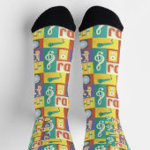 Professional Disc Jockey Iconic Designed ソックス (上部)