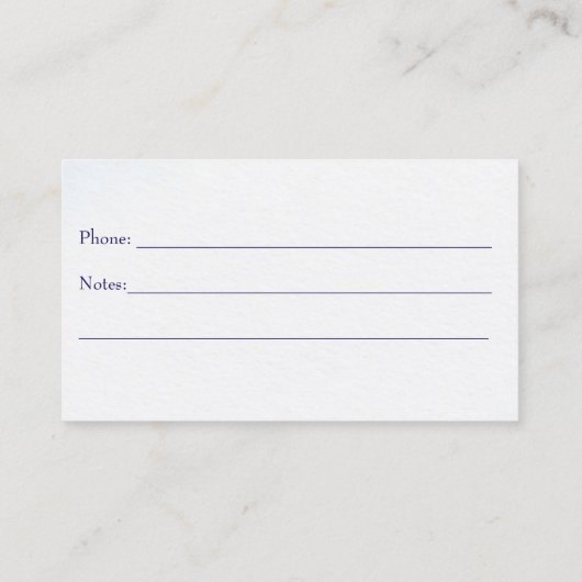 Professional Doctor Appointment Reminder Card 予約カード (裏面)
