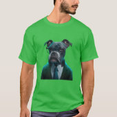 Professional dog retro retro tシャツ (正面)