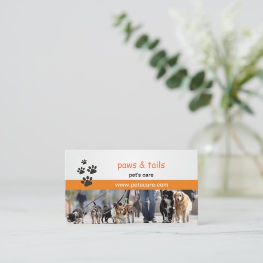 Professional Dog Trainer Business Card 名刺 (スタンド正面)