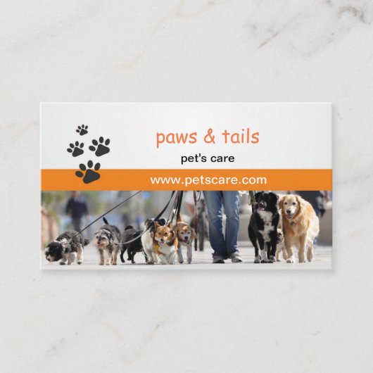 Professional Dog Trainer Business Card 名刺 (正面)